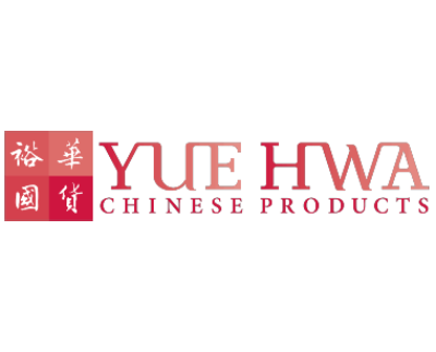 Yue Hwa Chinese Products logo with chinese name on the left and english name on the right